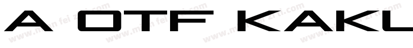 A 0TF Kakumin Pro字体转换